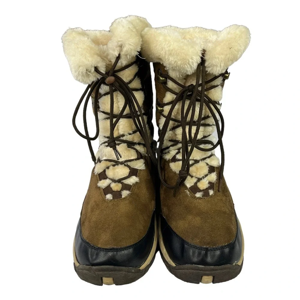 Itasca Anastasia‎ Brown Suede Winter Snow Fashion Boots Womens Size 8